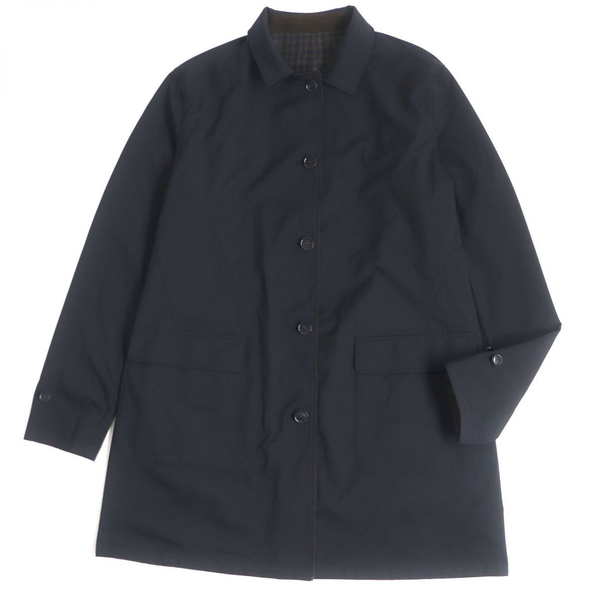 Other Other Loro Piana Coat Wool Coat Leather Outerwear Size ONE SIZE - 2 Thumbnail
