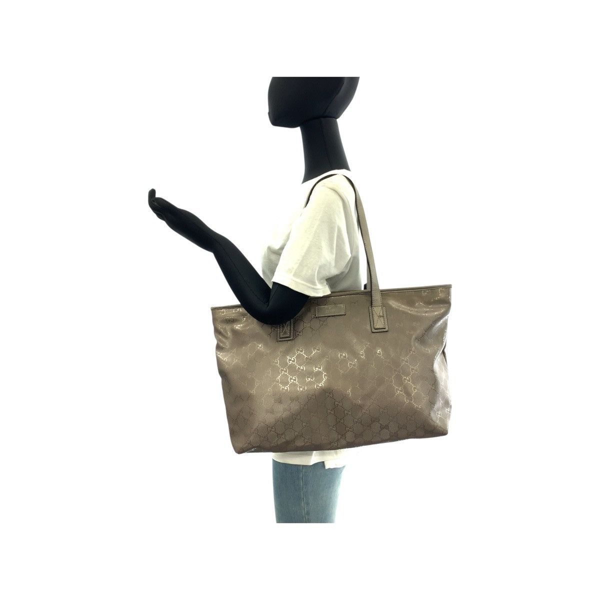 Gucci Gucci Gucci GG Imprime PVC Patent Leather 2way Tote Bag Enamel Shoulder Bag 211137 Size ONE SIZE - 8 Thumbnail