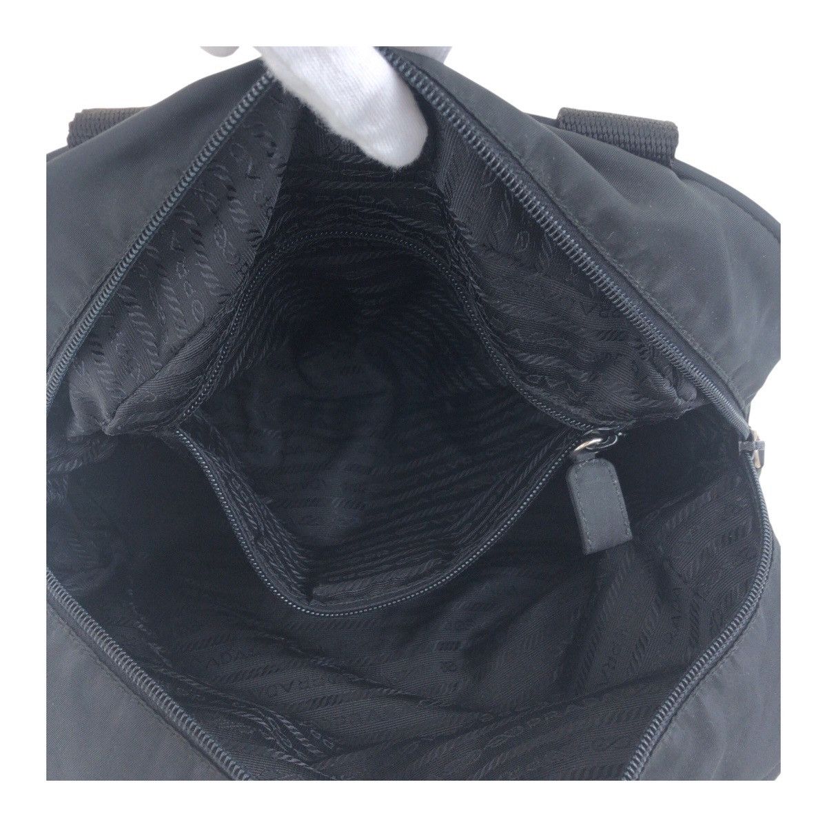 Prada Prada Prada Tessuto Triangle Logo Plate Nylon Tote Bag Others Tote Bag Size ONE SIZE - 5 Thumbnail