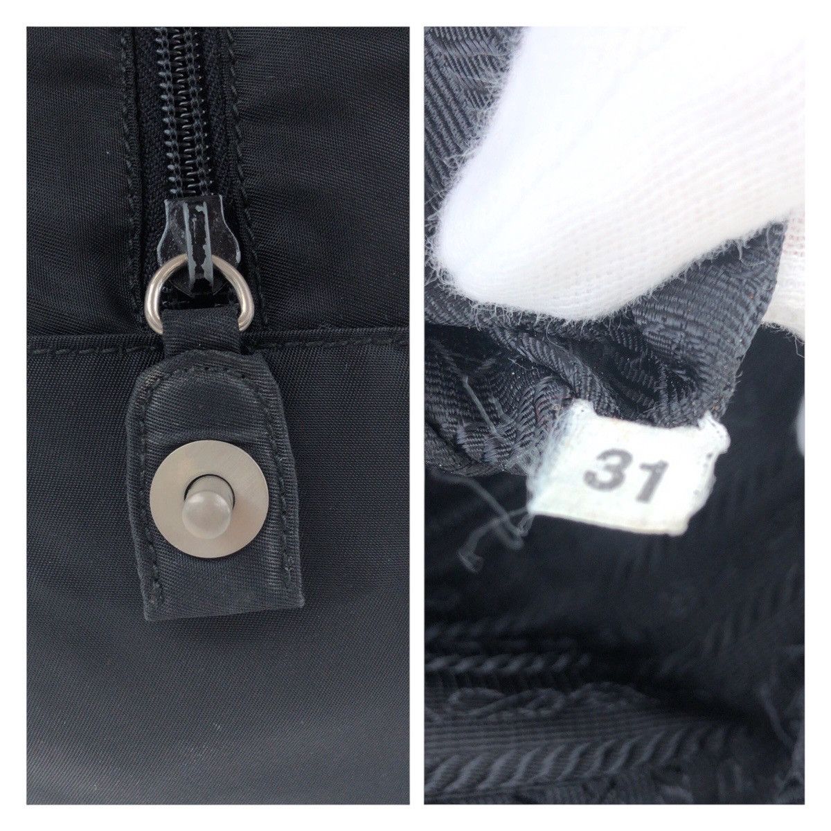Prada Prada Prada Tessuto Triangle Logo Plate Nylon Tote Bag Others Tote Bag Size ONE SIZE - 10 Thumbnail
