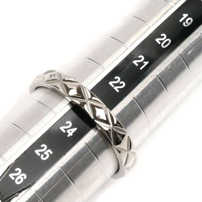 Chanel Chanel Chanel Matelassé Pt950 Platinum Ring Metal Ring Size ONE SIZE - 6 Thumbnail