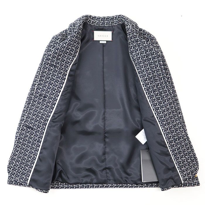 Gucci Gucci Gucci GG Jacquard Wool Blend Jacket Others Outerwear DUTY FREE for USA Size ONE SIZE - 8 Thumbnail