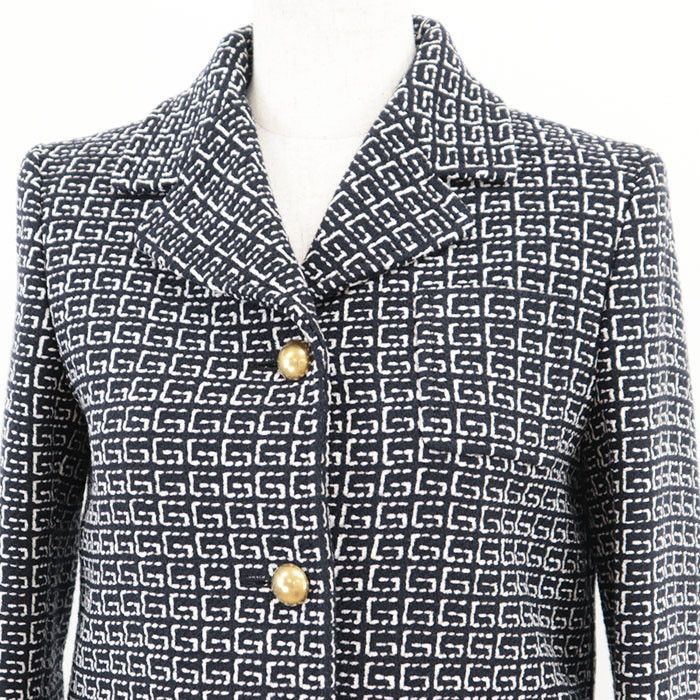 Gucci Gucci Gucci GG Jacquard Wool Blend Jacket Others Outerwear DUTY FREE for USA Size ONE SIZE - 2 Thumbnail