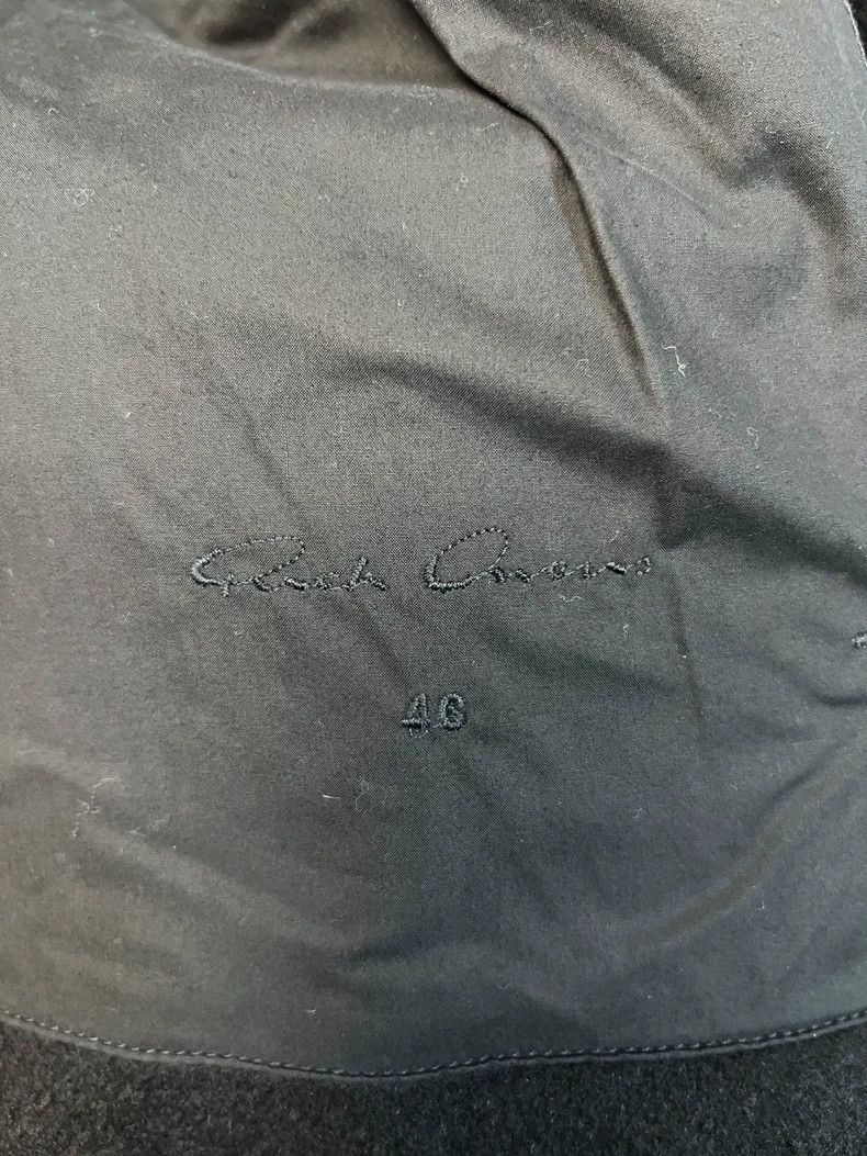 Rick Owens Rick Owens Leather Paneled Wool Coat Size US S / EU 44-46 / 1 - 7 Thumbnail
