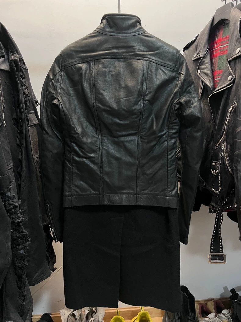 Rick Owens Rick Owens Leather Paneled Wool Coat Size US S / EU 44-46 / 1 - 3 Thumbnail