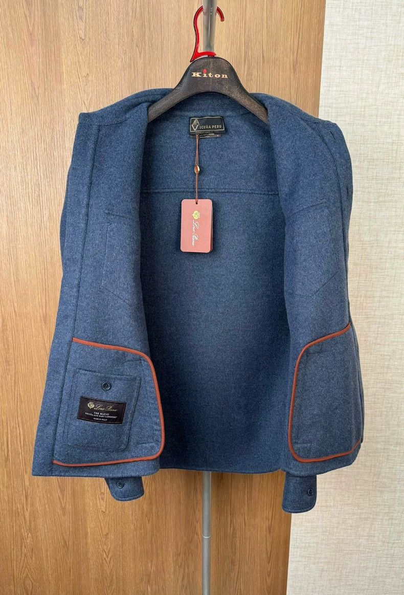 Ermenegildo Zegna Loro Piana Vicuna Cashmere Shirt Jacket Size US S / EU 44-46 / 1 - 6 Thumbnail