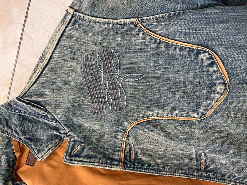 Kapital Kapital Denim Jacket with Horseshoe Print Size US M / EU 48-50 / 2 - 6 Thumbnail