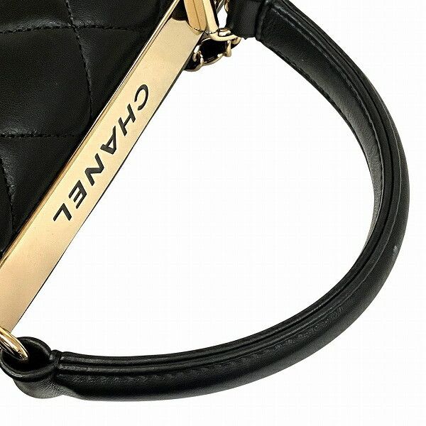 Chanel Chanel Chanel Top Handle Lambskin 2way Bag Leather Shoulder Bag A92236 Size ONE SIZE - 7 Thumbnail