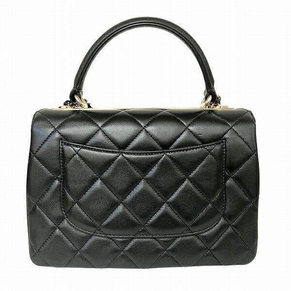 Chanel Chanel Chanel Top Handle Lambskin 2way Bag Leather Shoulder Bag A92236 Size ONE SIZE - 2 Thumbnail