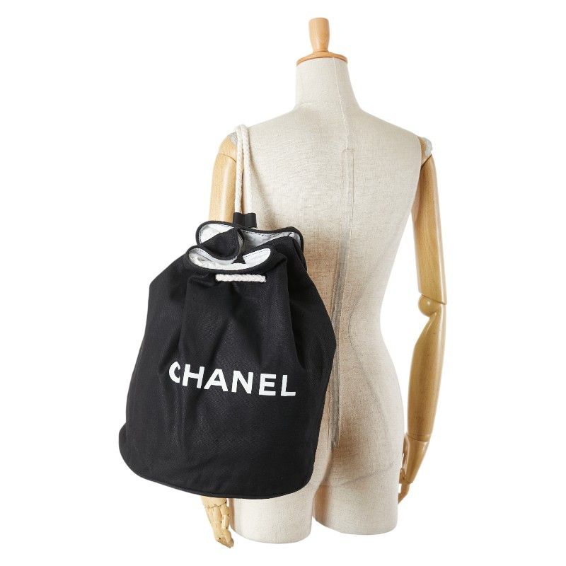 Chanel Chanel Chanel Logo Print Canvas Shoulder Bag Canvas Shoulder Bag Size ONE SIZE - 11 Thumbnail