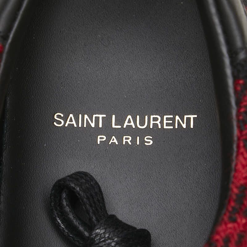 Yves Saint Laurent Yves Saint Laurent Saint Laurent Check Tweed Leather Sneaker Leather Shoes DUTY FREE for USA Size ONE SIZE - 5 Thumbnail