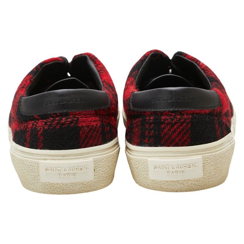 Yves Saint Laurent Yves Saint Laurent Saint Laurent Check Tweed Leather Sneaker Leather Shoes DUTY FREE for USA Size ONE SIZE - 3 Thumbnail