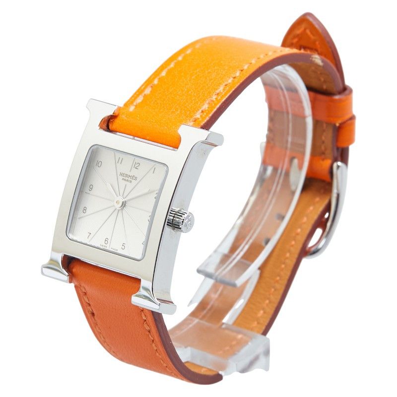 Hermes Hermes Hermes H Watch Stainless Steel Metal Quartz Size ONE SIZE - 2 Thumbnail