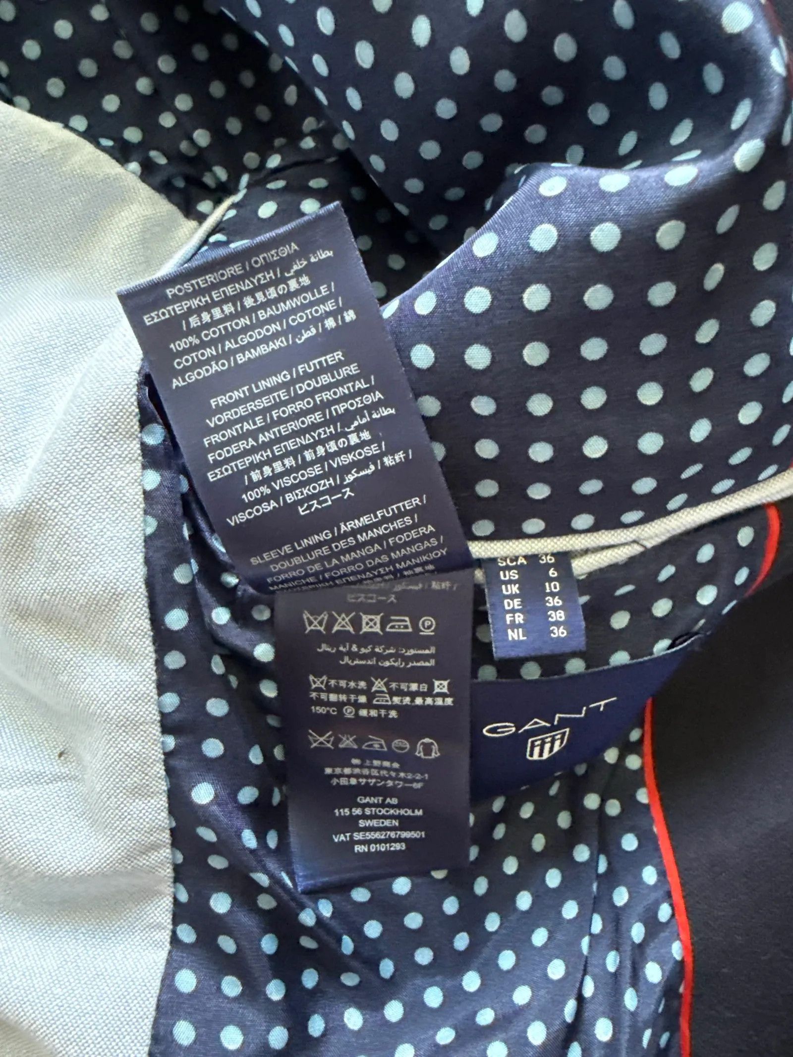Gant Gant Blazer Size XS / US 0-2 / IT 36-38 - 3 Thumbnail