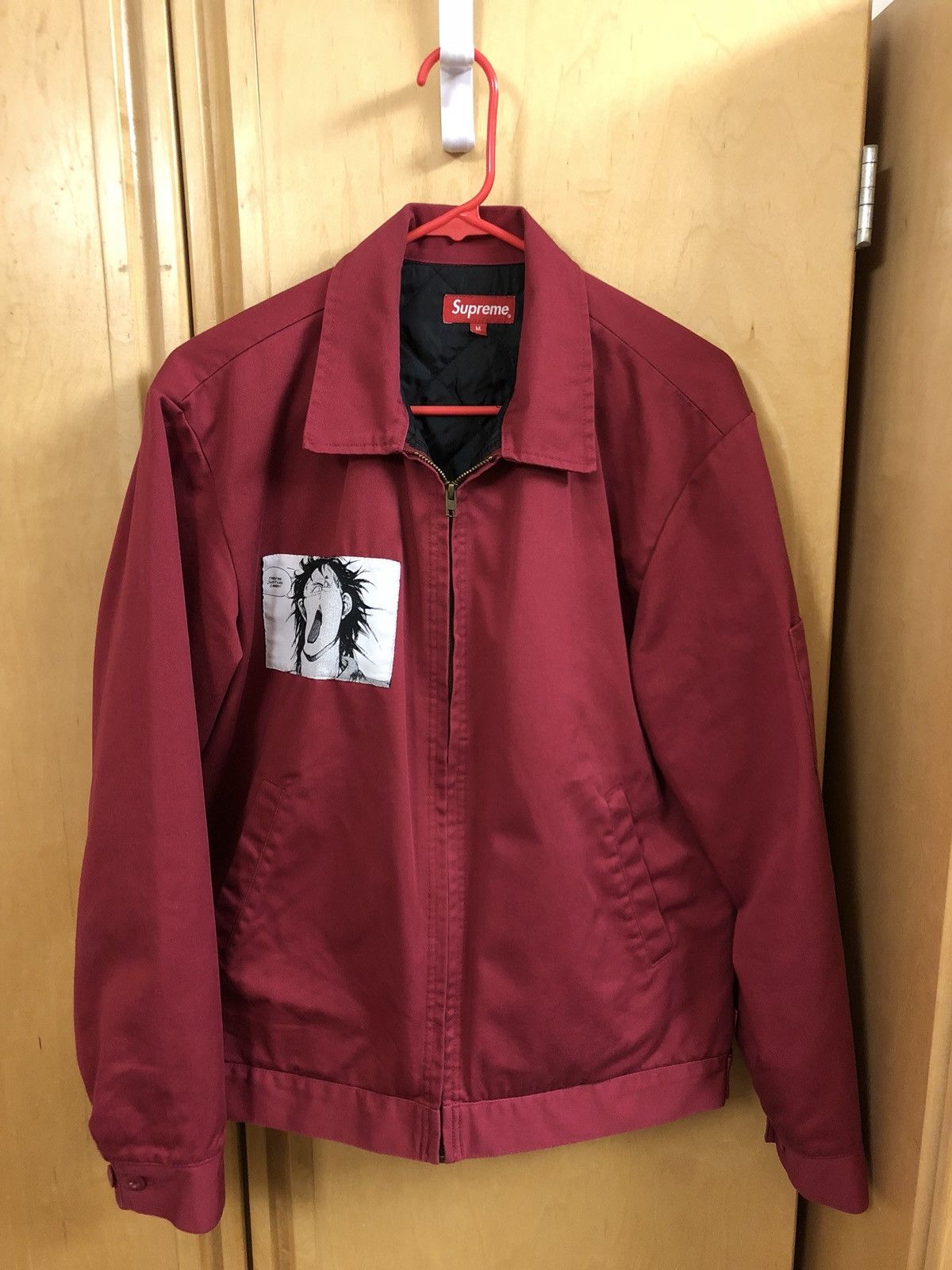 Supreme Supreme x Akira Work Jacket Burgundy | Grailed
