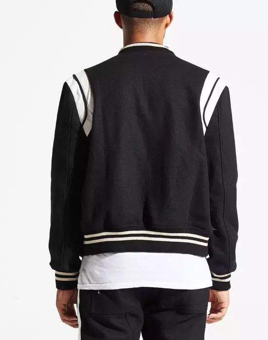 Embellish Saint Laurent Style Black Varsity Jacket Size US XL / EU 56 / 4 - 3 Thumbnail