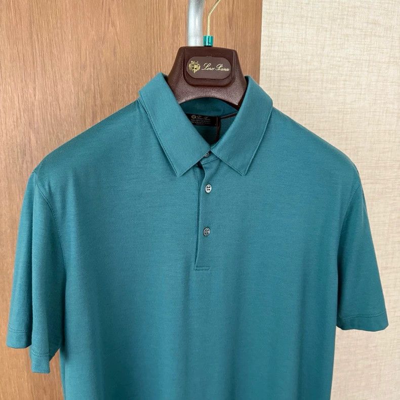 Ermenegildo Zegna Loro Piana 12 Micron Wool Short Sleeve Polo Size US L / EU 52-54 / 3 - 3 Thumbnail