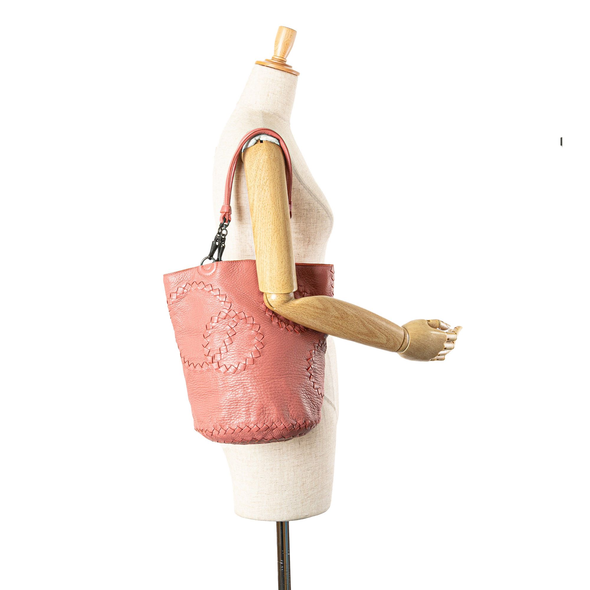 Bottega Veneta Bottega Veneta Small Intrecciato Trimmed Cervo Bucket Bag Size ONE SIZE - 12 Thumbnail