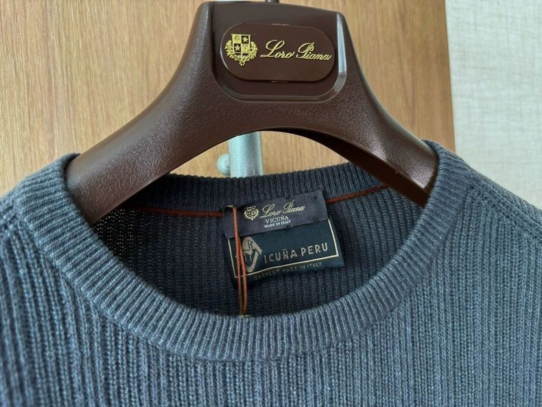 Ermenegildo Zegna Loro Piana Pure Vicuna Zip Knit Sweater Size US L / EU 52-54 / 3 - 4 Thumbnail