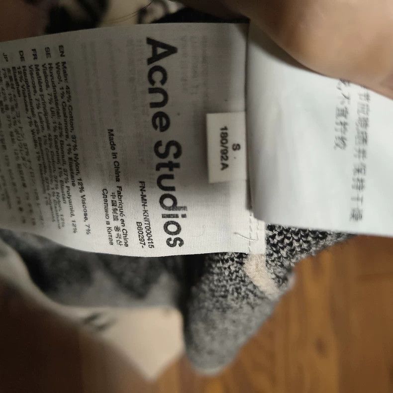 Acne Studios Acne Studios Letter Print Crewneck Sweater Size US S / EU 44-46 / 1 - 5 Thumbnail
