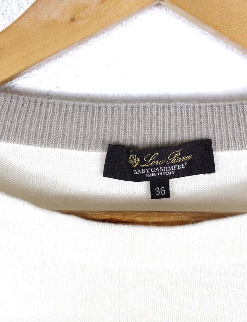 Loro Piana Loro Piana Women's Cashmere Striped Sweater Size US XS / EU 42 / 0 - 7 Thumbnail
