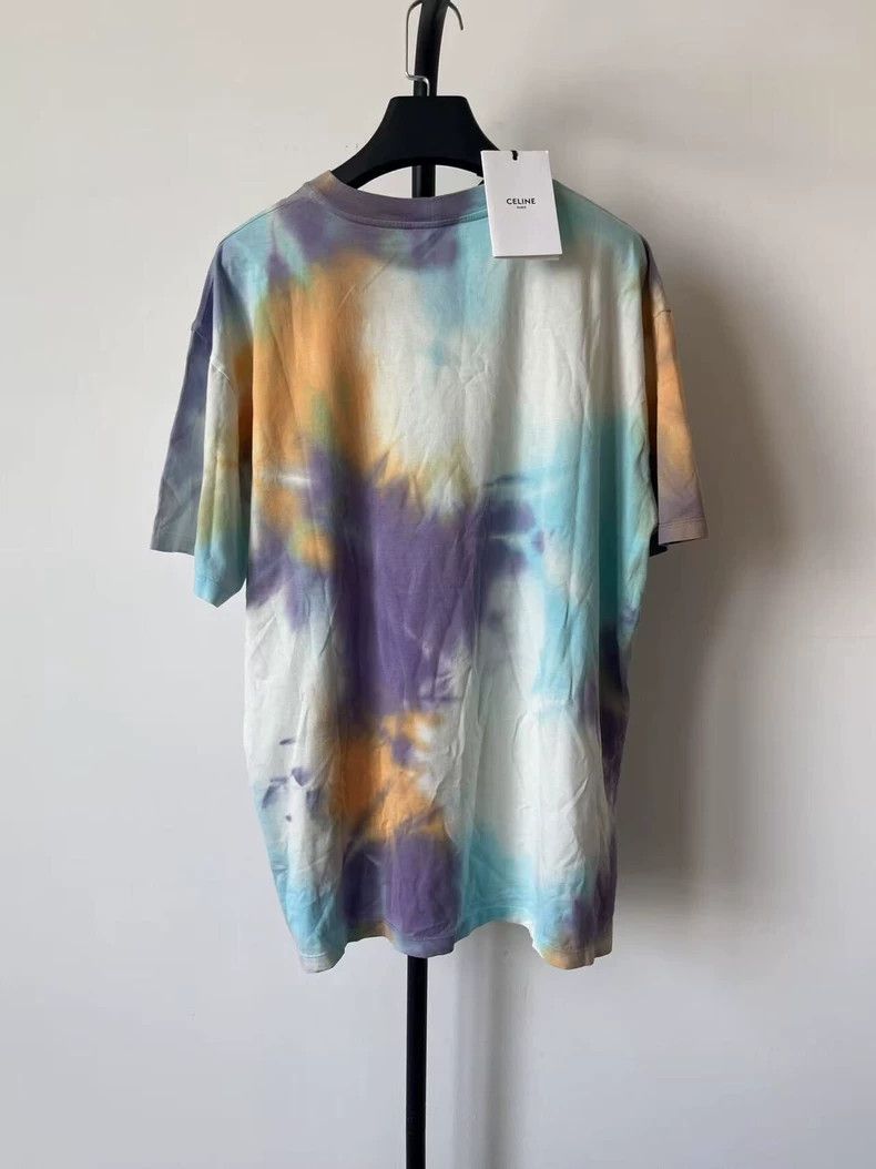 Celine CELINE Tie-Dye Logo Short Sleeve T-Shirt Size US XL / EU 56 / 4 - 3 Thumbnail