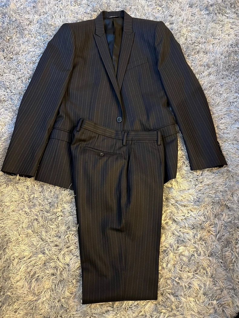 Dolce & Gabbana Dolce Gabbana Gold Line Striped Suit Size US M / EU 48-50 / 2 - 2 Thumbnail