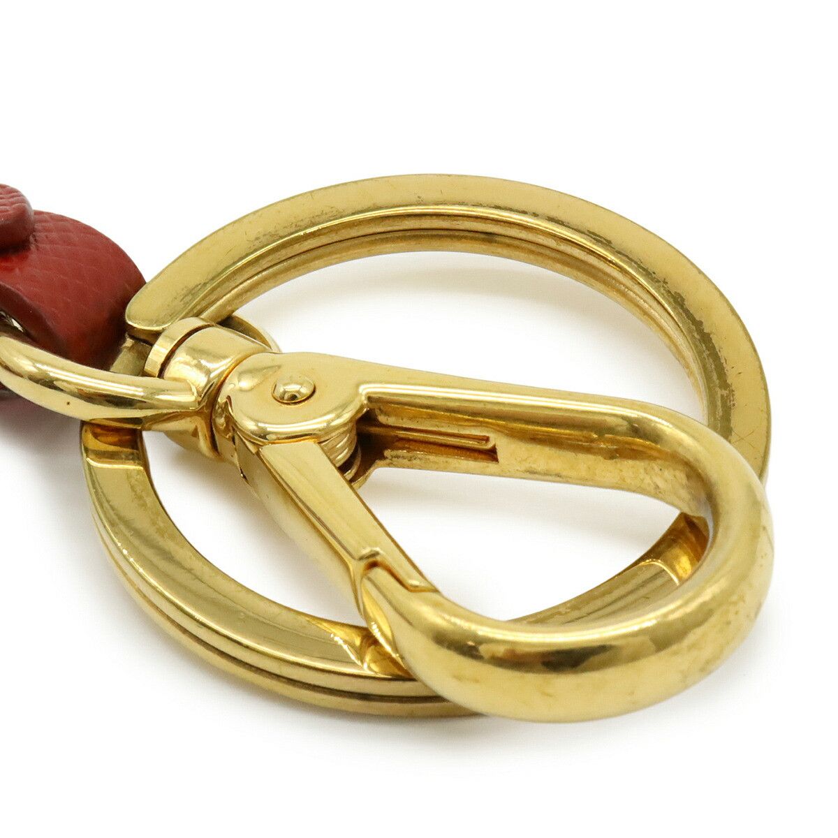 Prada Prada Prada 1PP066 Saffiano Leather Key Holder Leather Charm 1PP066 Size ONE SIZE - 3 Thumbnail