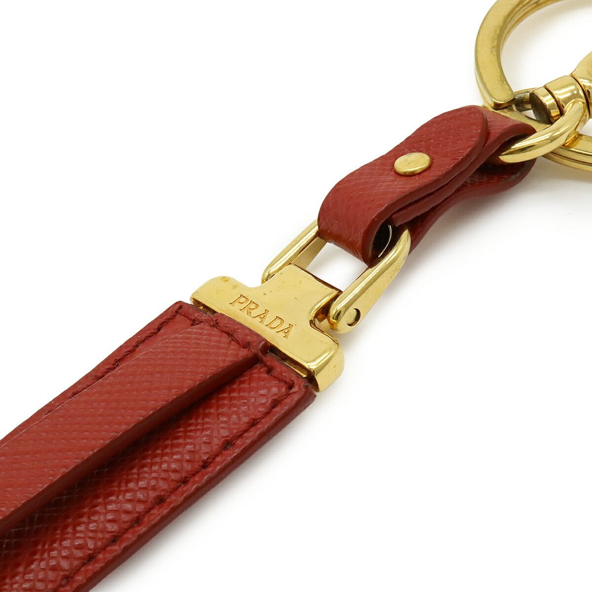 Prada Prada Prada 1PP066 Saffiano Leather Key Holder Leather Charm 1PP066 Size ONE SIZE - 4 Thumbnail