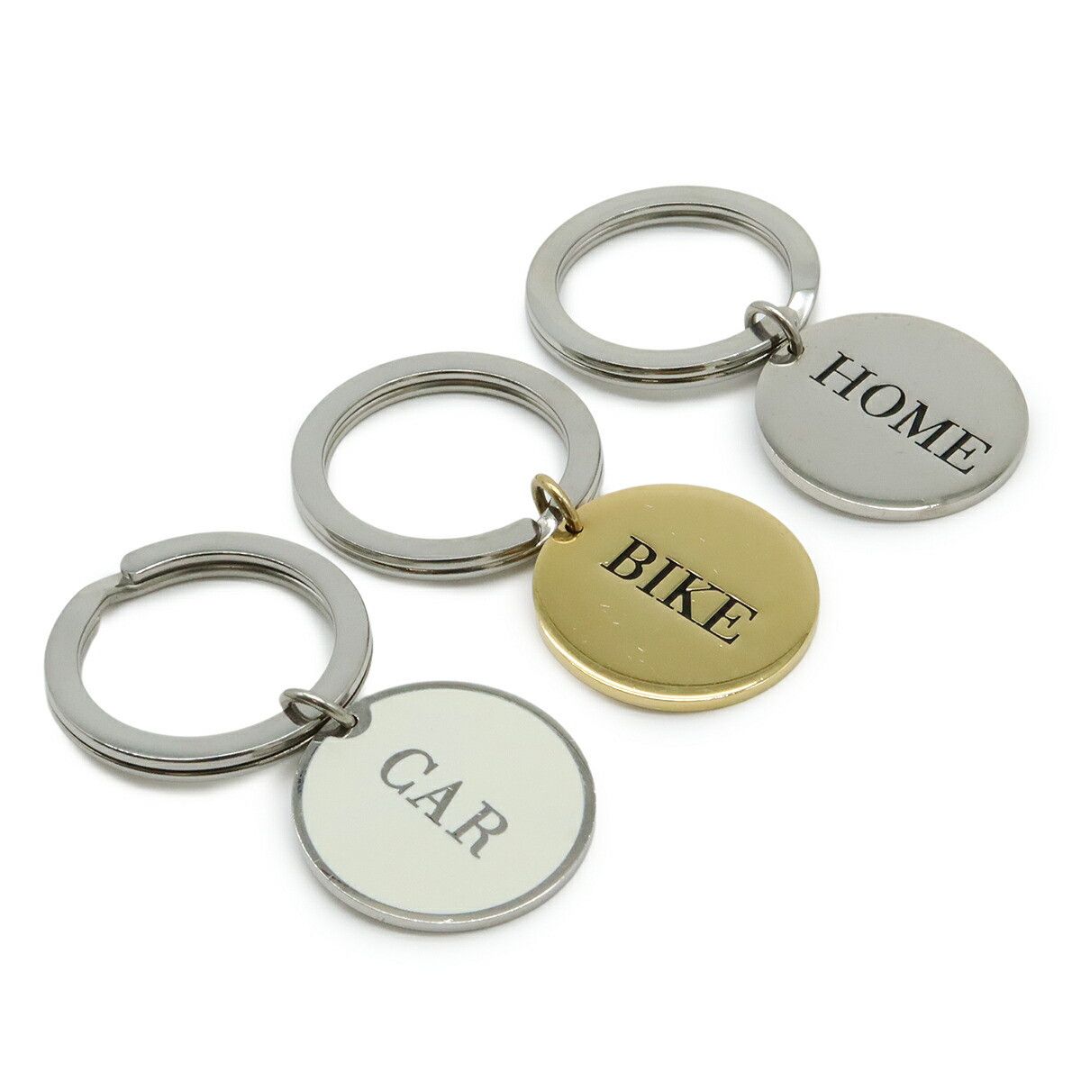 Prada Prada Prada Triangle Logo Metal Keyring Bag Charm Metal Key Chain 1PS058 Size ONE SIZE - 4 Thumbnail