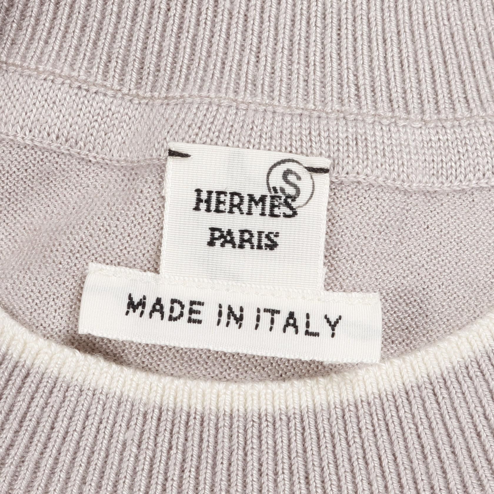 Hermes Hermes Hermes Starrups Twillene Silk Cashmere Knit Top Others Tops Size ONE SIZE - 3 Thumbnail