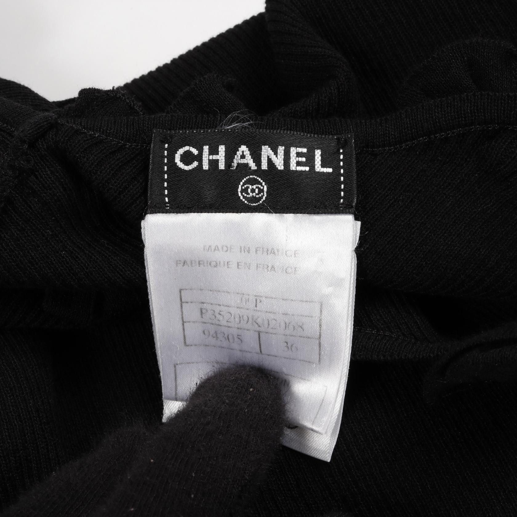 Chanel Chanel Chanel Ribbon Motif Cotton Rayon Top Cotton Tops Size ONE SIZE - 5 Thumbnail