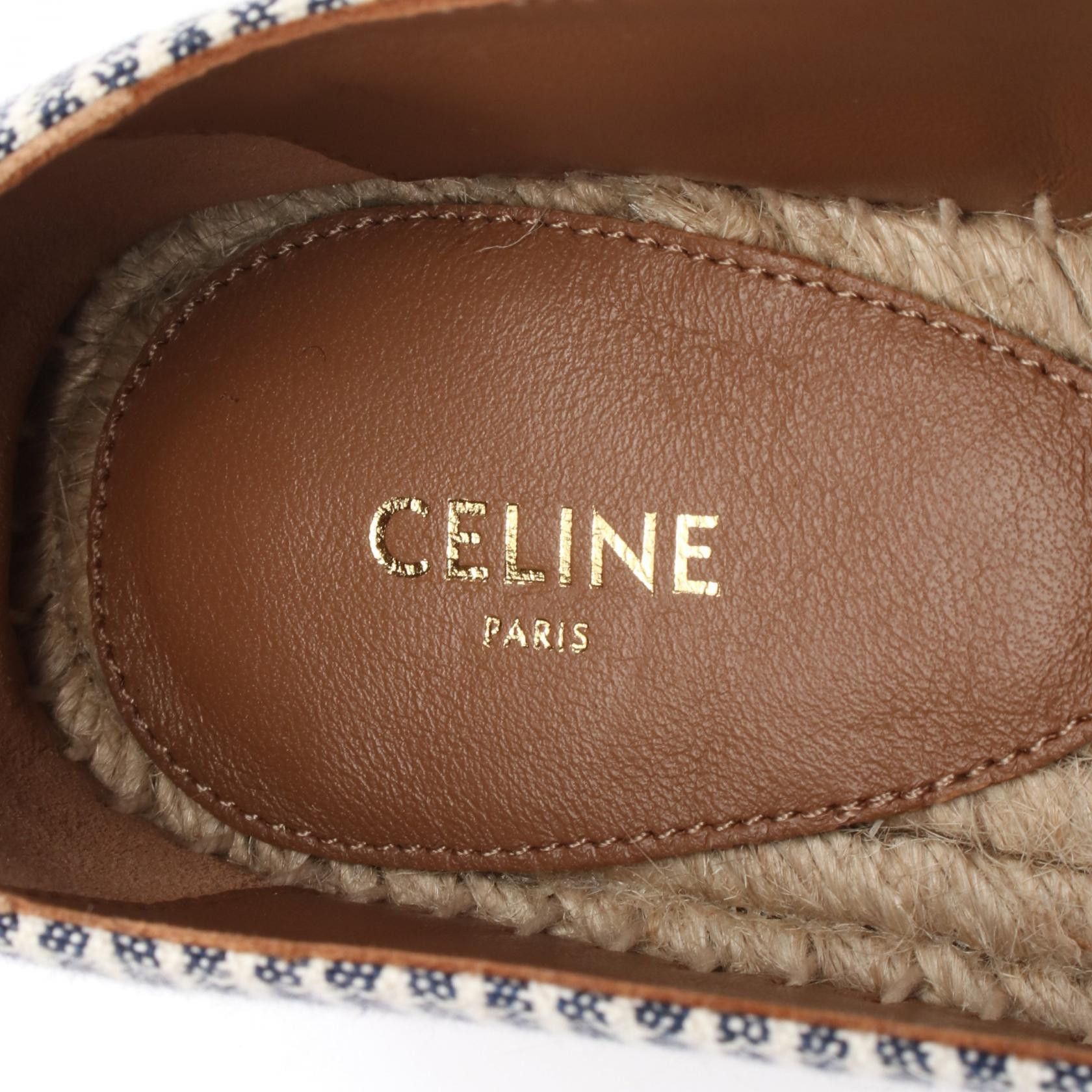 Celine Celine Celine Espadrille Fabric/Raffia Shoes Natural Material Shoes 354434581C Size ONE SIZE - 5 Thumbnail