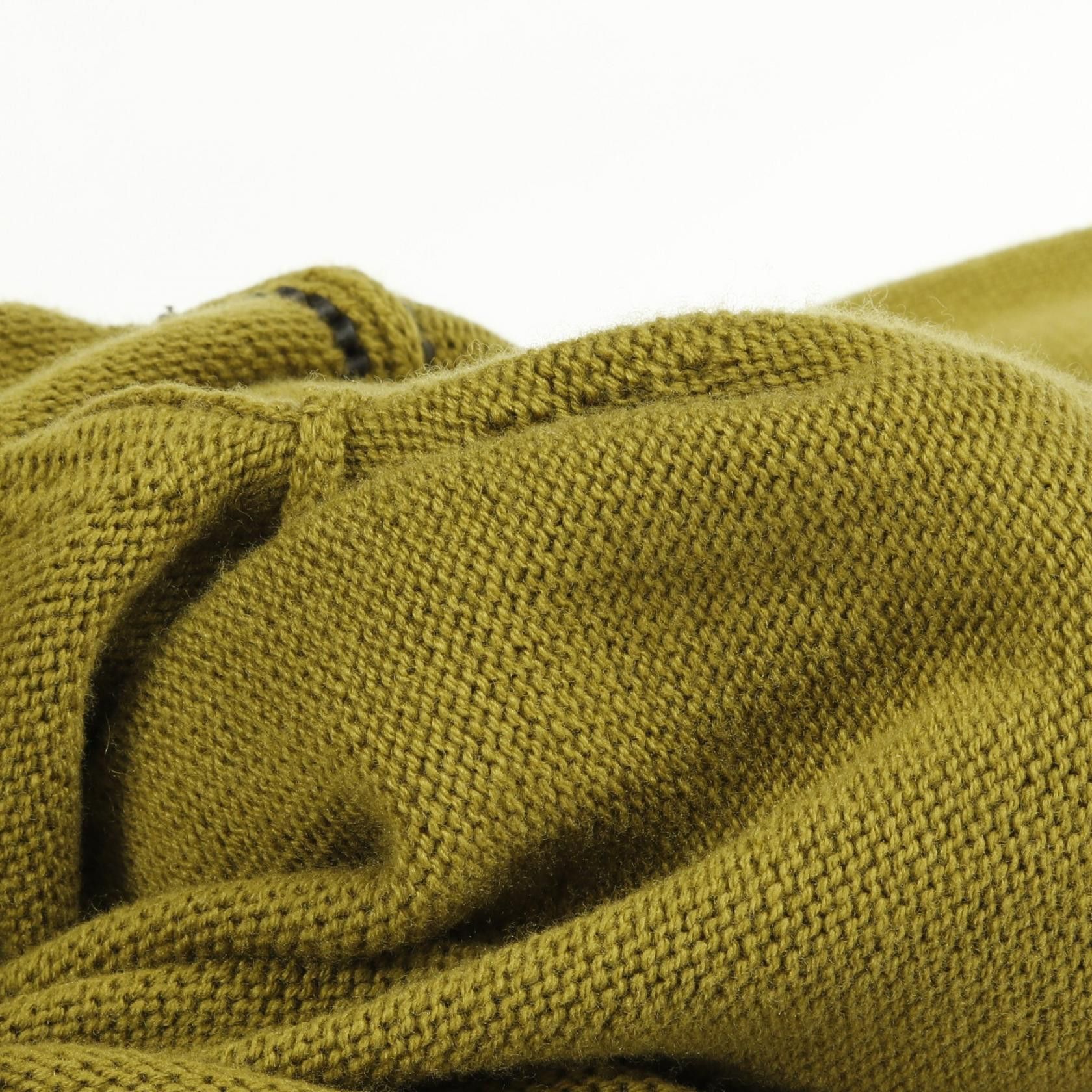 Hermes Hermes Hermes detail cuir tresse Wool Leather Knitwear Leather Tops Size ONE SIZE - 8 Thumbnail