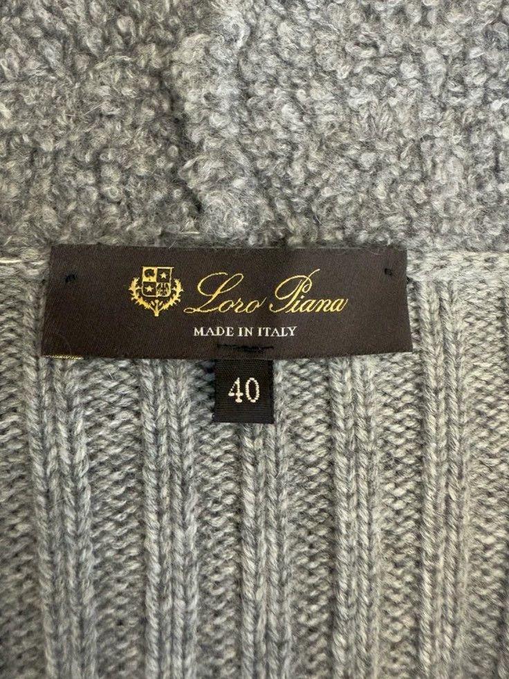 Loro Piana Loro Piana Gray Teddy Cashmere Hoodie Size US M / EU 48-50 / 2 - 7 Thumbnail
