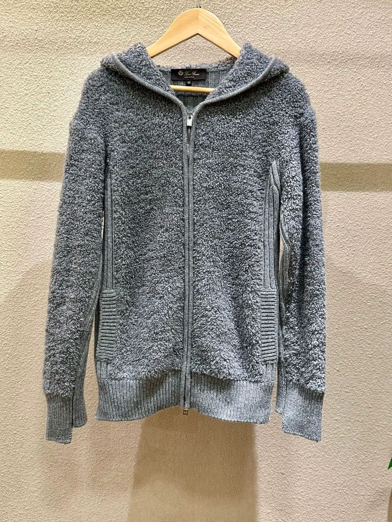 Loro Piana Loro Piana Gray Teddy Cashmere Hoodie Size US M / EU 48-50 / 2 - 2 Thumbnail
