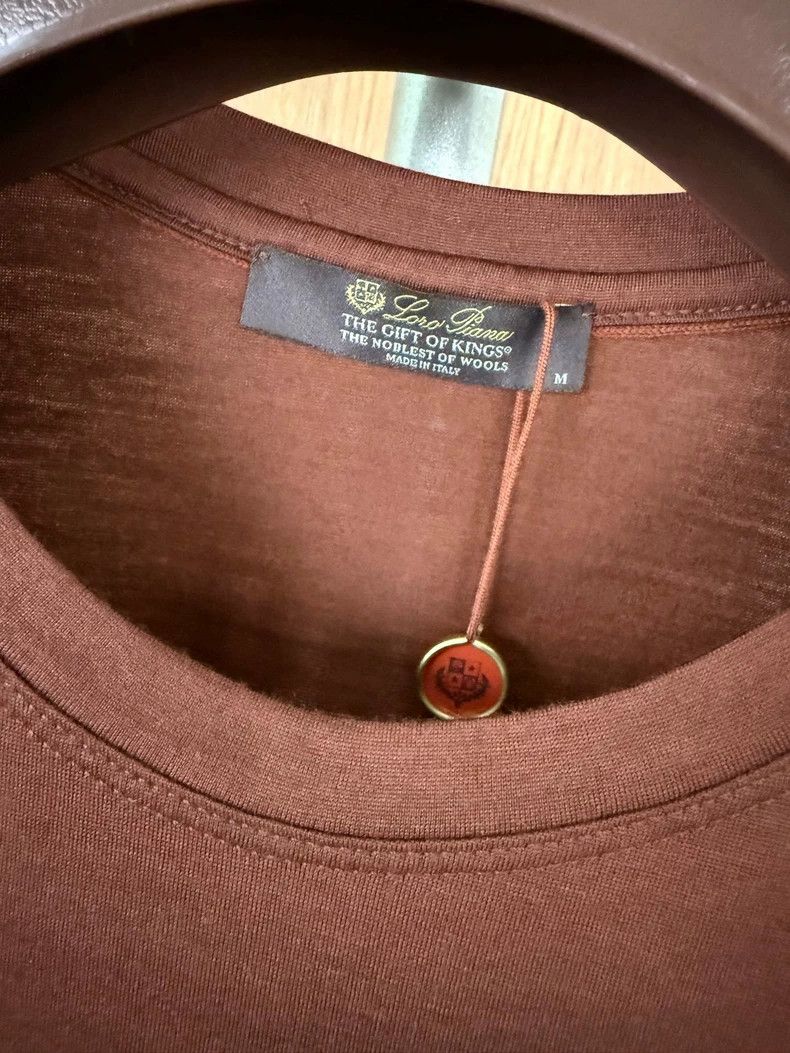Loro Piana Loro Piana Round Neck Short Sleeve T-shirt Size US M / EU 48-50 / 2 - 3 Thumbnail