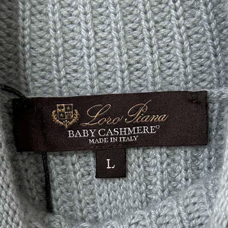 Loro Piana Light Blue Loro Piana Baby Cashmere Sweater Size US L / EU 52-54 / 3 - 5 Thumbnail