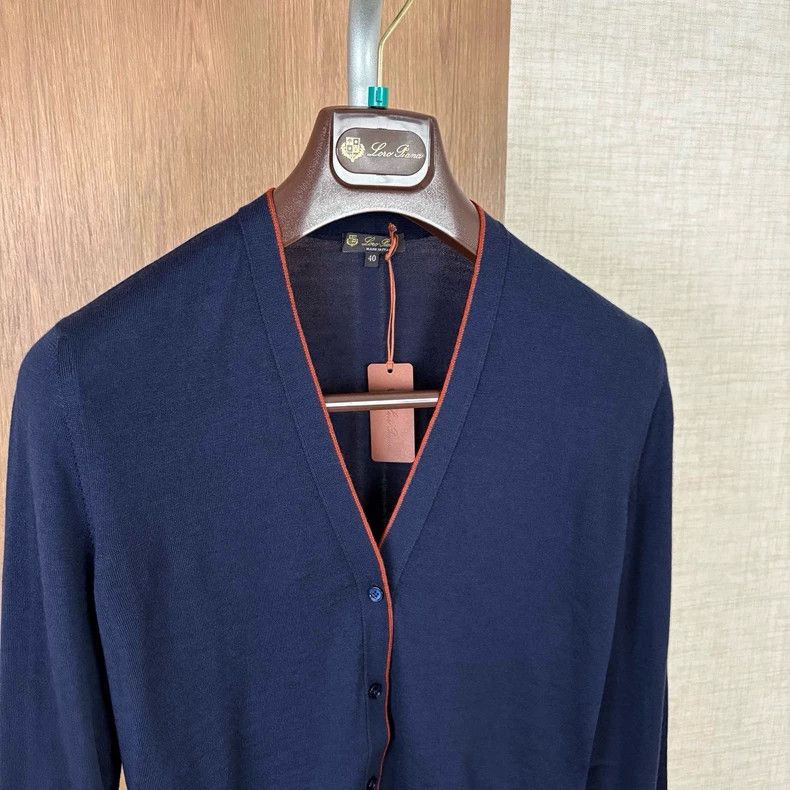 Loro Piana Loro Piana Women's Navy Wool Cardigan Size US M / EU 48-50 / 2 - 3 Thumbnail