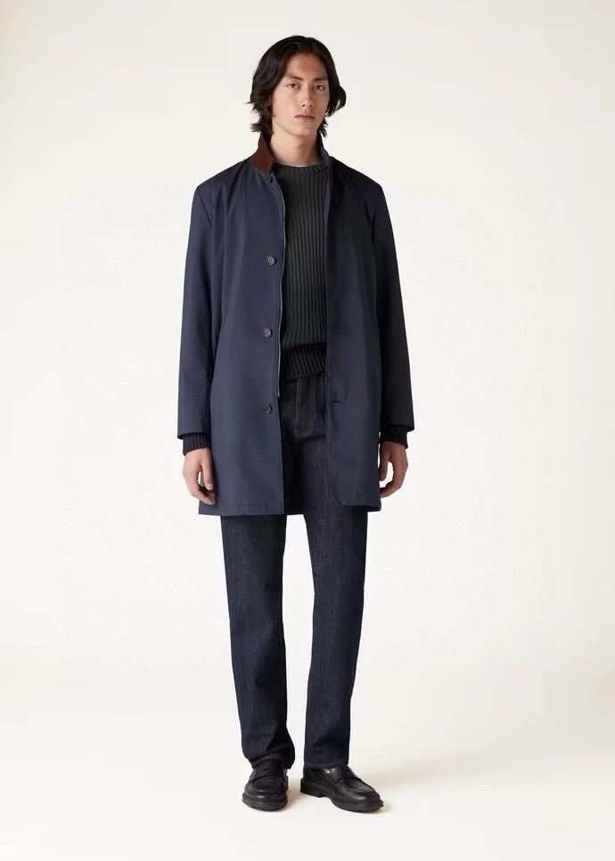 Ermenegildo Zegna Loro Piana Sebring 23AW Tech-Cashmere Trench Coat Size US M / EU 48-50 / 2 - 3 Thumbnail