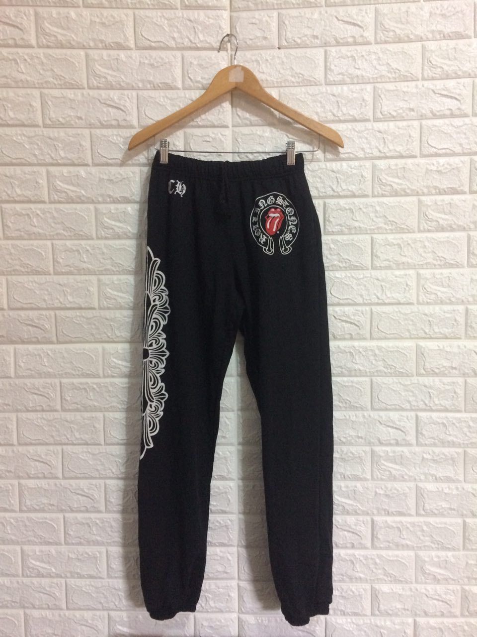 Chrome Hearts x rolling stones jogger pants