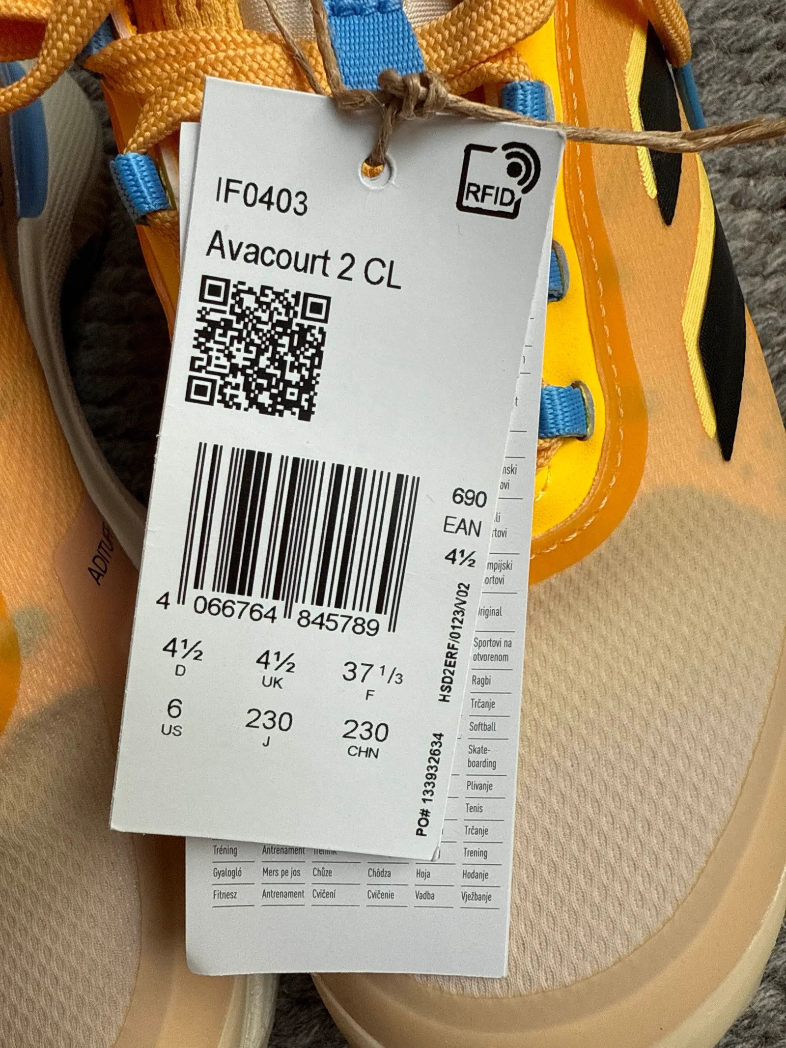 Adidas Adidas Avacourt 2.0 clay Shoes Size US 7 / IT 37 - 2 Thumbnail