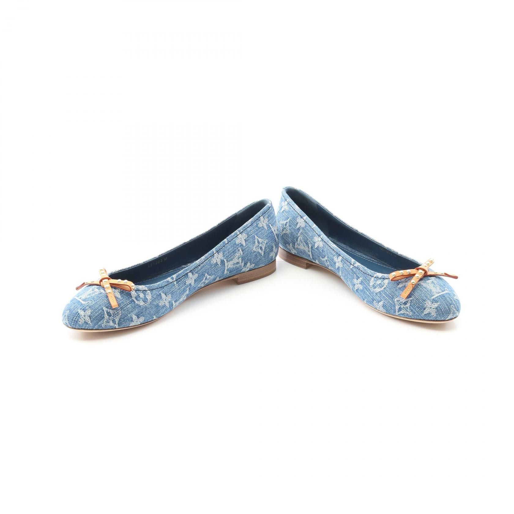 Louis Vuitton Louis Vuitton Louis Vuitton Nina Monogram Denim Pumps Denim Shoes 1ACK9B Size ONE SIZE - 3 Thumbnail