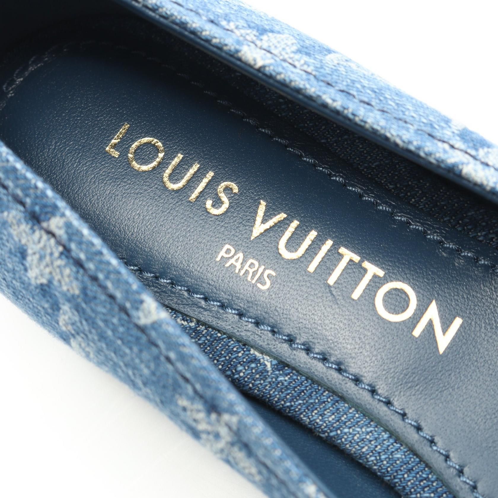 Louis Vuitton Louis Vuitton Louis Vuitton Nina Monogram Denim Pumps Denim Shoes 1ACK9B Size ONE SIZE - 5 Thumbnail