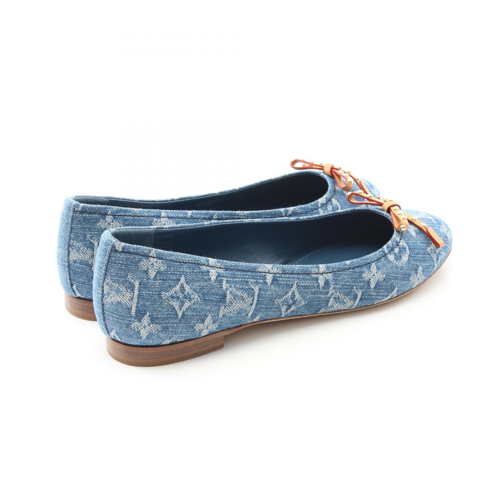 Louis Vuitton Louis Vuitton Louis Vuitton Nina Monogram Denim Pumps Denim Shoes 1ACK9B Size ONE SIZE - 2 Thumbnail
