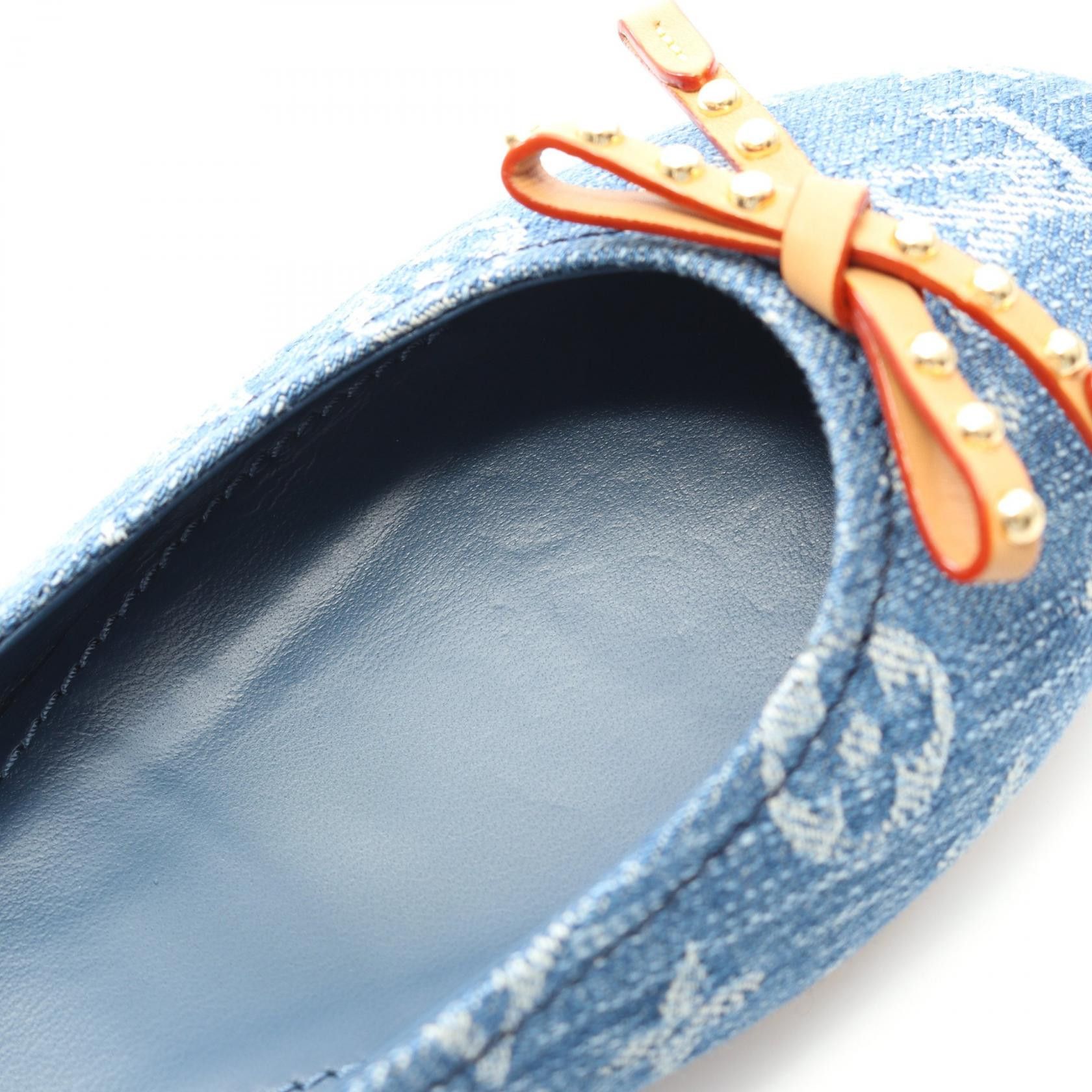 Louis Vuitton Louis Vuitton Louis Vuitton Nina Monogram Denim Pumps Denim Shoes 1ACK9B Size ONE SIZE - 8 Thumbnail