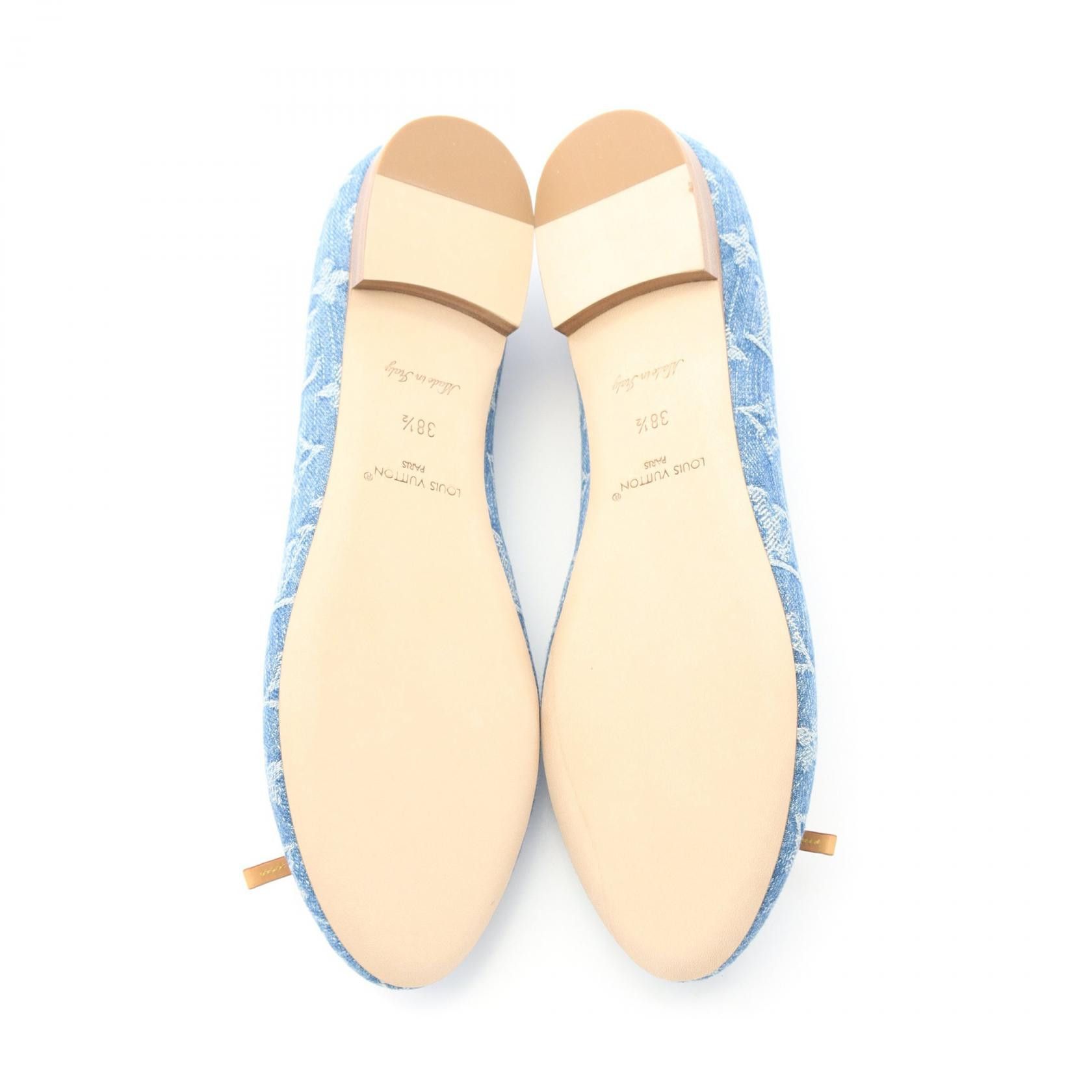 Louis Vuitton Louis Vuitton Louis Vuitton Nina Monogram Denim Pumps Denim Shoes 1ACK9B Size ONE SIZE - 4 Thumbnail