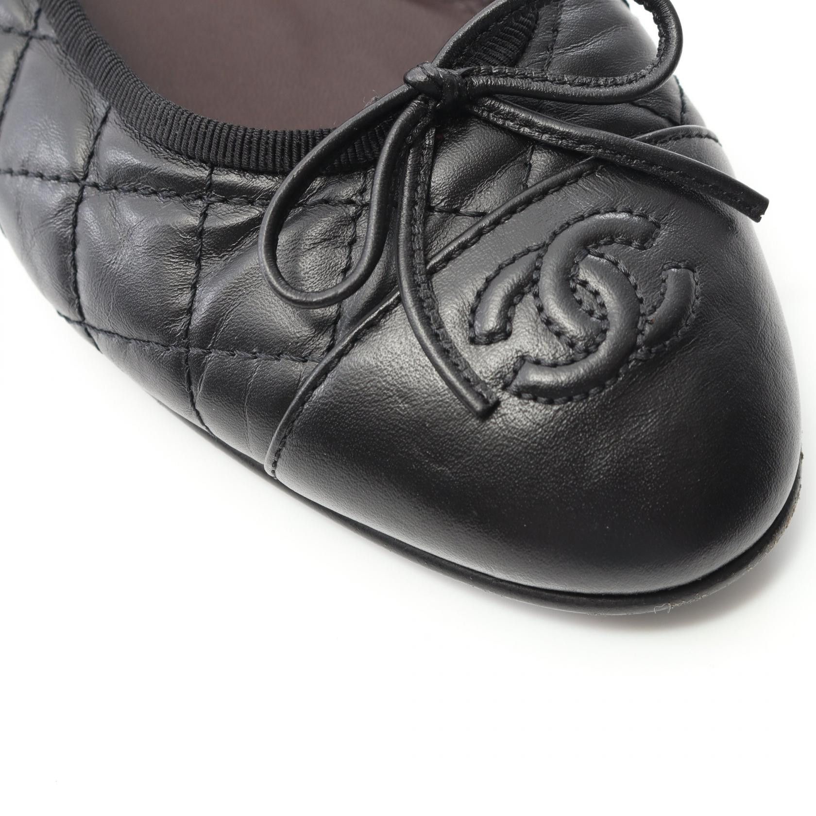 Chanel Chanel Chanel Ballerina Matelasse Leather Pumps Leather Shoes G26250 Size ONE SIZE - 9 Thumbnail