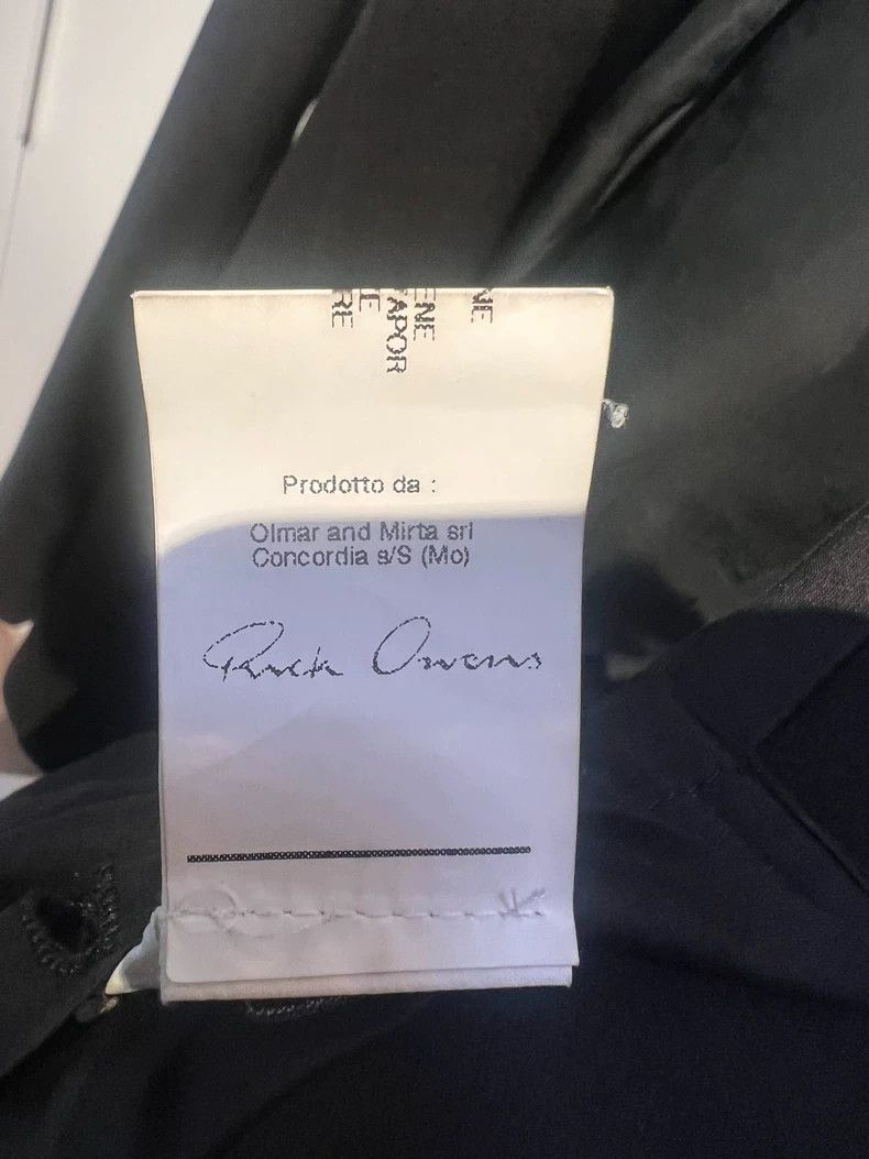 Rick Owens Rick Owens Black Wool Blend Blazer Size US M / EU 48-50 / 2 - 9 Thumbnail
