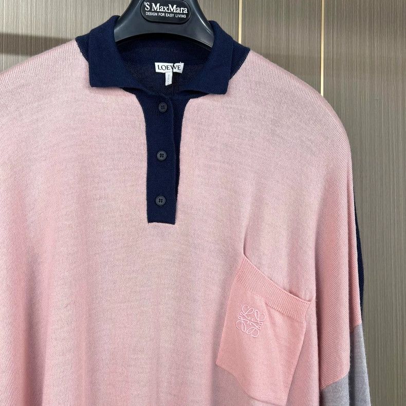 Loewe Loewe Colorblock Embroidered Logo Wool Sweater Size US XS / EU 42 / 0 - 5 Thumbnail